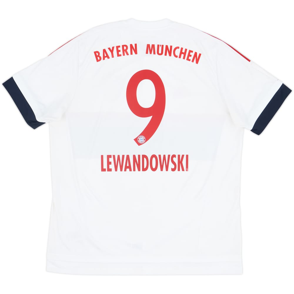 2015-16 Bayern Munich Away Shirt Lewandowski #9 - 8/10 - (XL)