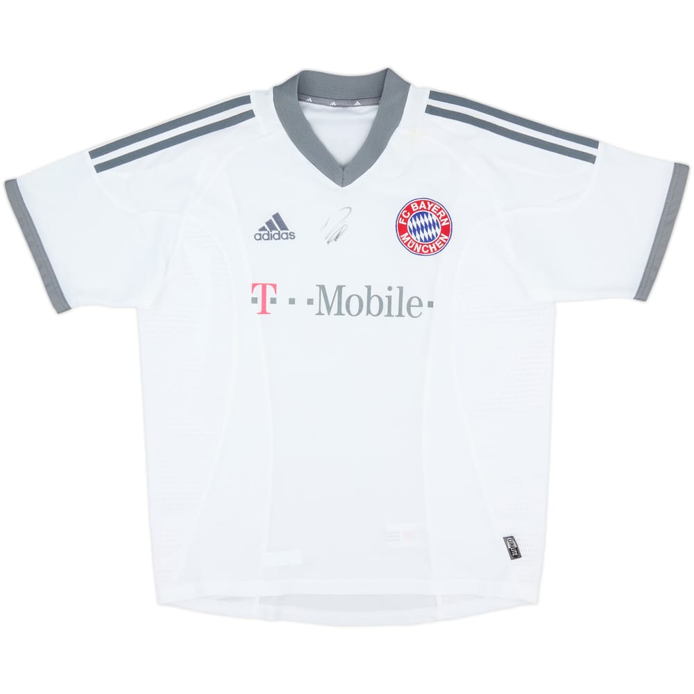 2002-03 Bayern Munich Signed Away Shirt - 6/10 - (XL.Boys)