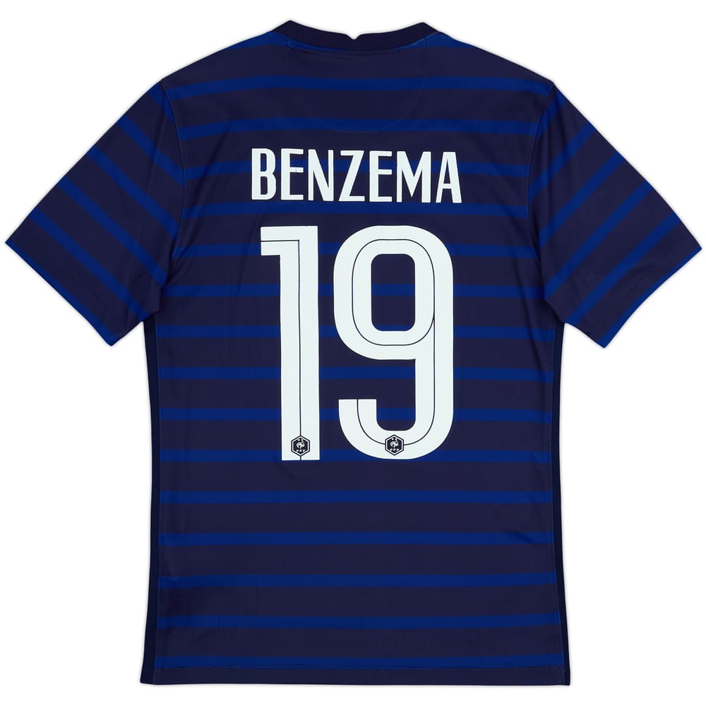 2020-21 France Home Shirt Benzema #19 - 6/10 - (S)