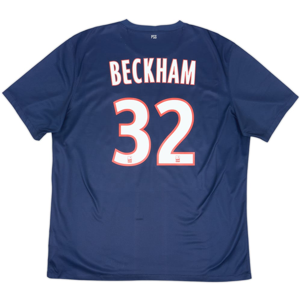 2012-13 Paris Saint-Germain Home Shirt Beckham #32 - 6/10 - (XL)