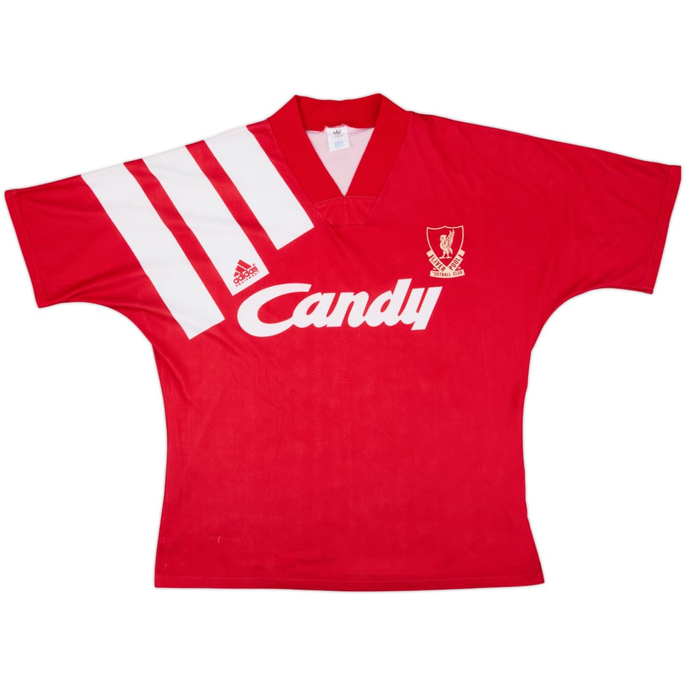 1991-92 Liverpool Home Shirt - 5/10 - (L/XL)