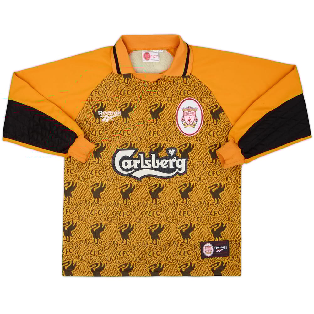 1996-97 Liverpool GK Shirt - 7/10 - (S)