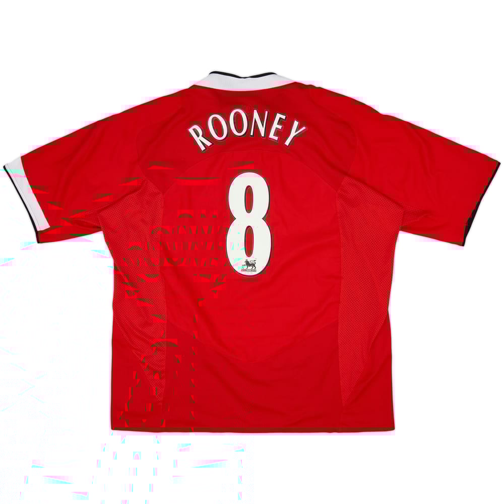 2004-06 Manchester United Home Shirt Rooney #8 - 7/10 - (XXL)