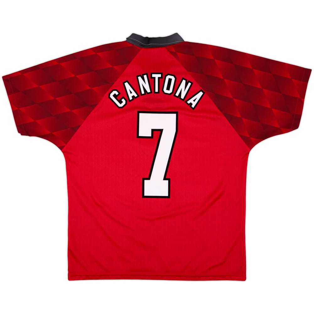 1996-98 Manchester United Home Shirt Cantona #7 - 8/10 - (M)