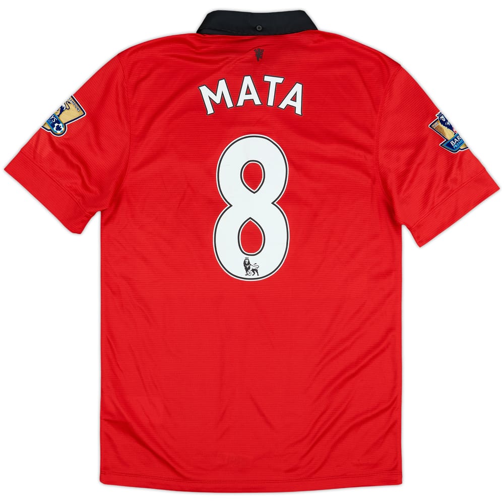 2013-14 Manchester United Home Shirt Mata #8 - 6/10 - (S)