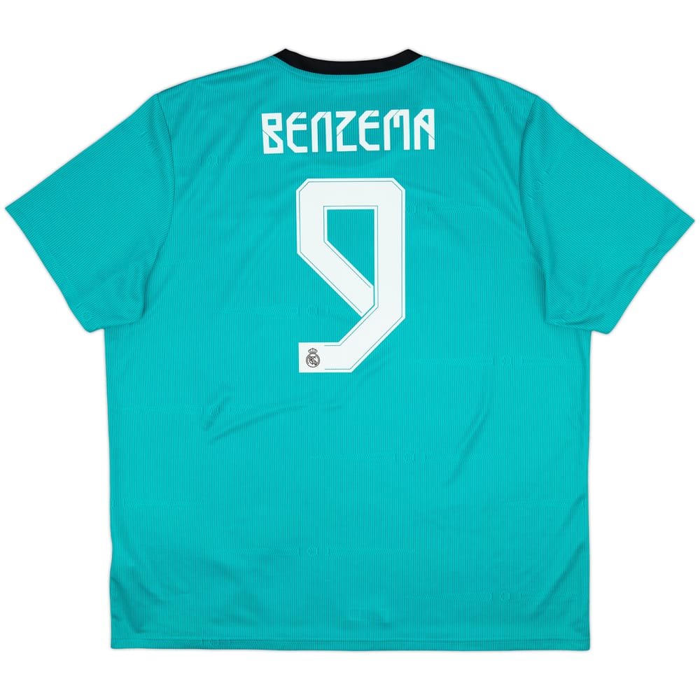 2021-22 Real Madrid Third Shirt Benzema #9 - 9/10 - (XXL)