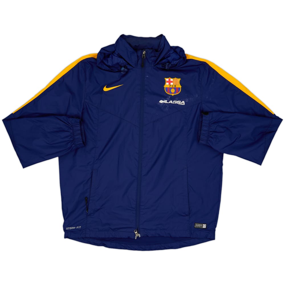 2015-16 Barcelona Nike Hooded Rain Jacket - 7/10 - (L)