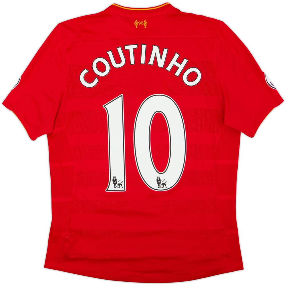 2016-17 Liverpool Home Shirt Coutinho #10 - 7/10 - (M)
