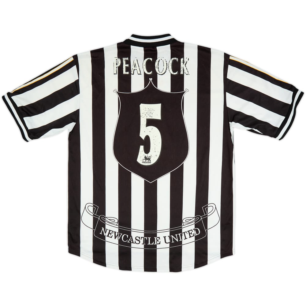Camiseta de local del Newcastle 1997-99 Peacock #5 - 5/10 - (XL)