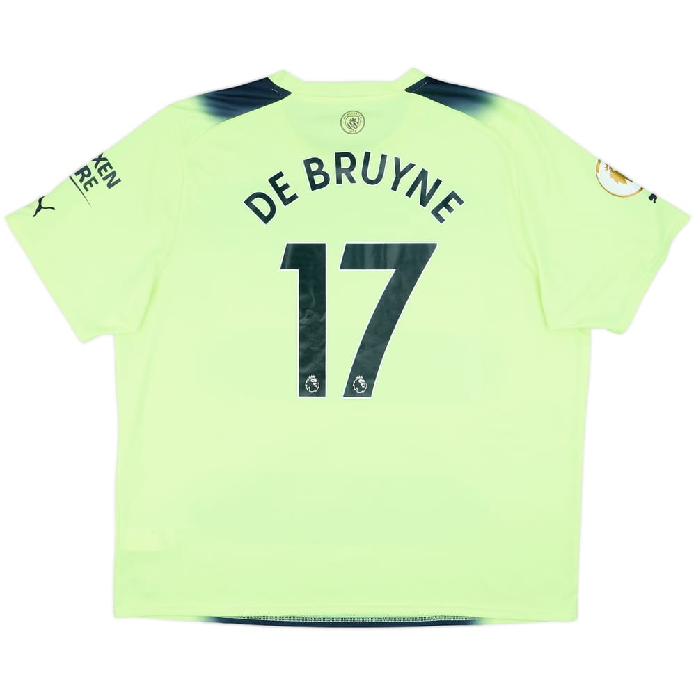 2022-23 Manchester City Third Shirt De Bruyne #17 - 8/10 - (3XL)