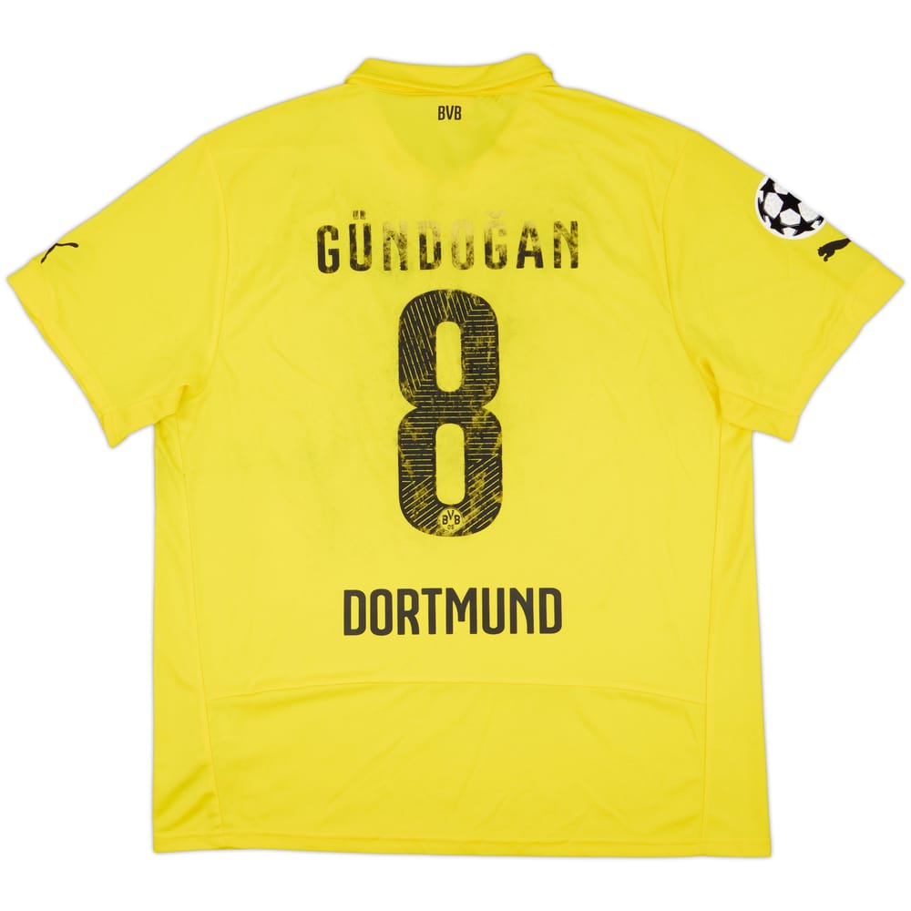 Camiseta CL de local del Dortmund 2014-15 Gundogan #8 - 4/10 - (XXL)