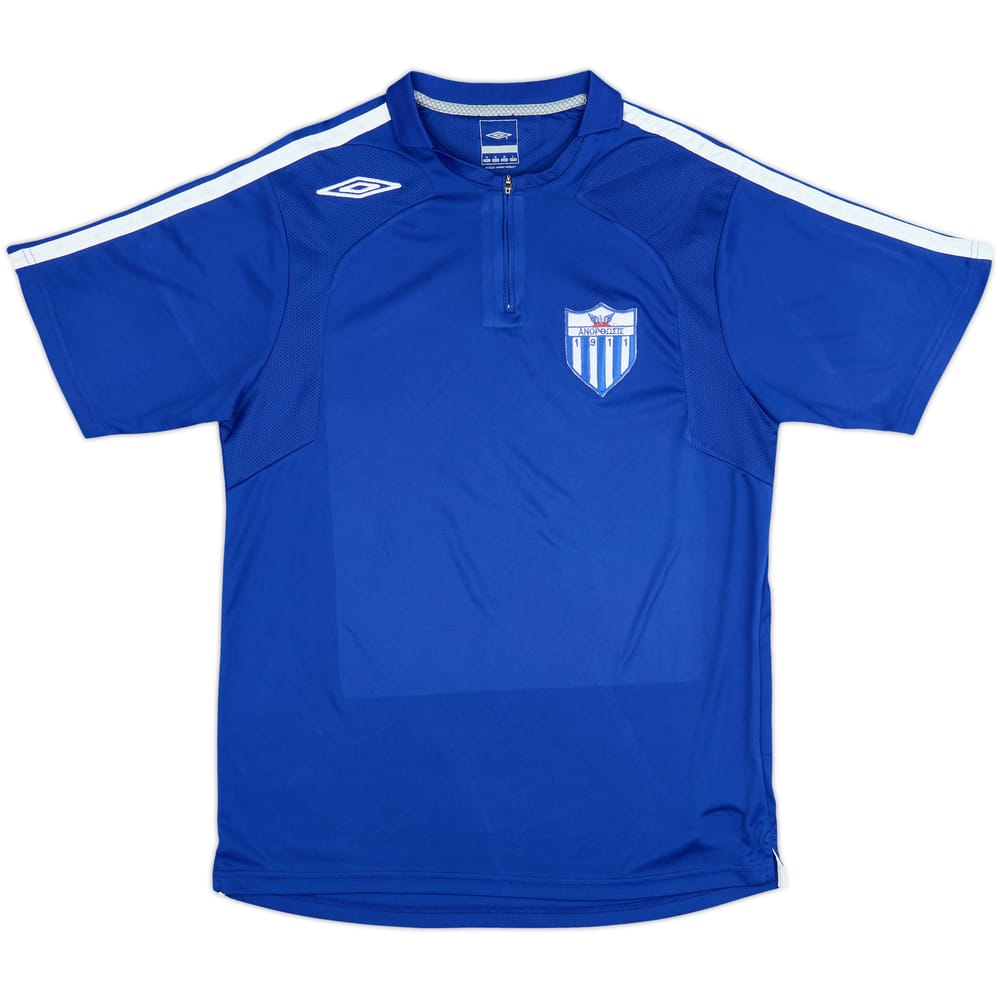 2007-08 Anorthosis Famagusta Umbro 1/4 Zip Training Shirt - 9/10 - (M)