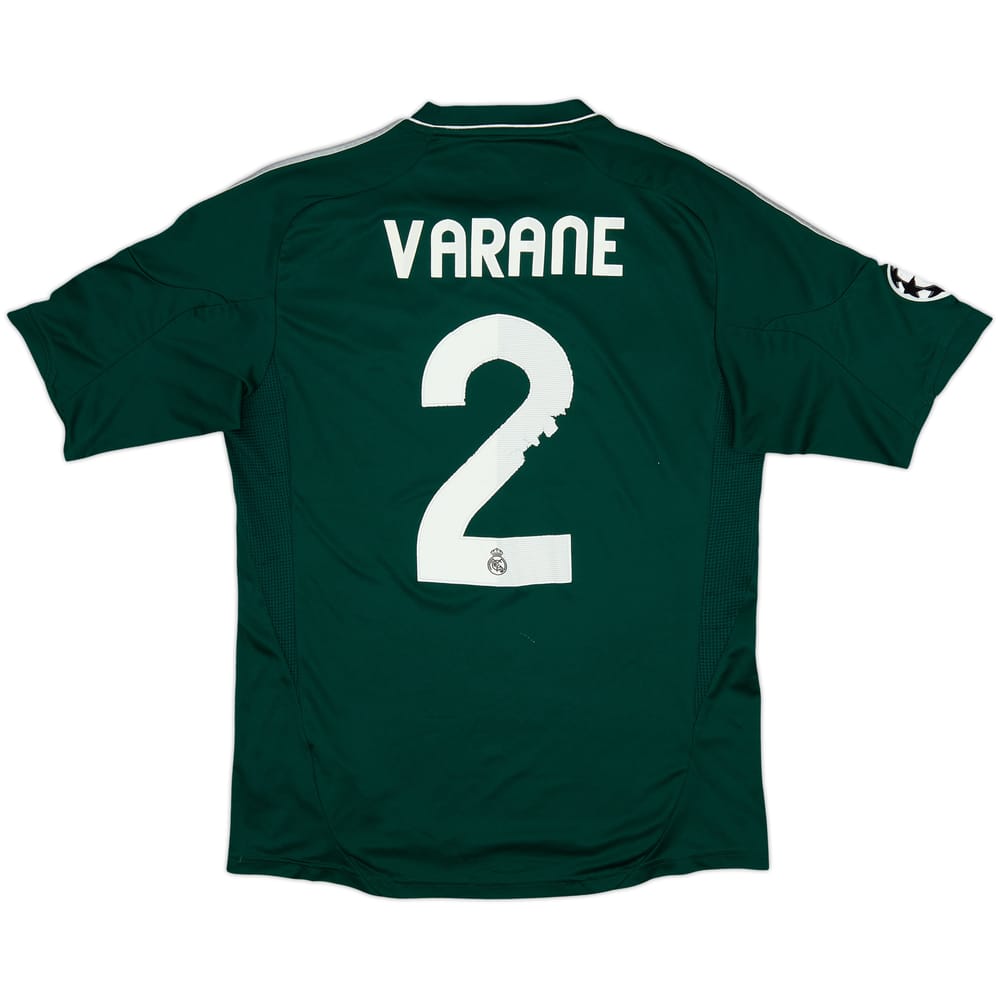 2012-13 Real Madrid CL Third Shirt Varane #2 - 4/10 - (M)
