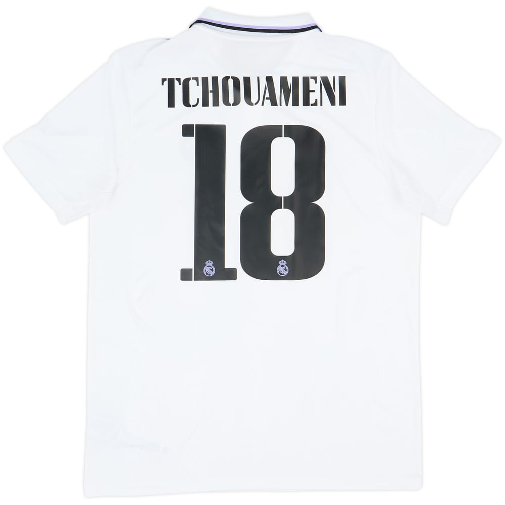 2022-23 Real Madrid Home Shirt Tchouameni #18 - 10/10 - (L)