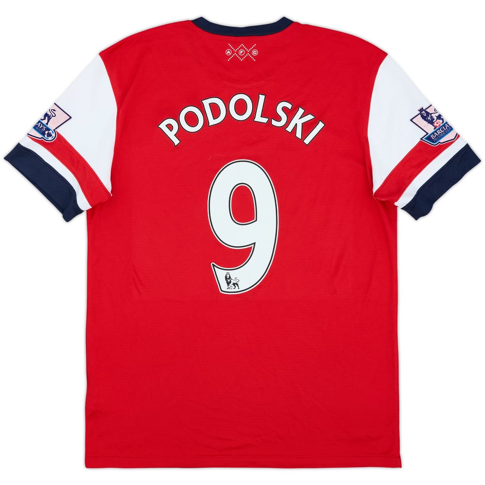 2012-14 Arsenal Home Shirt Podolski #9 - 6/10 - (M)