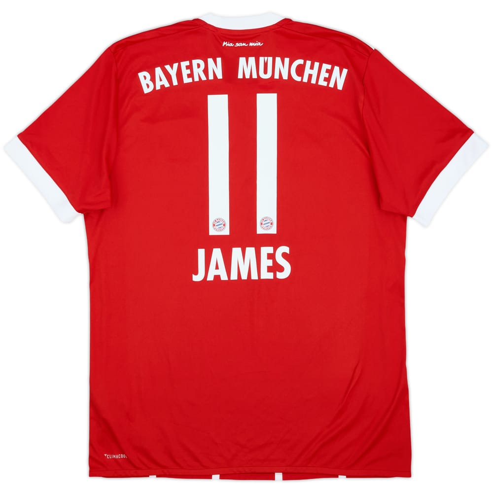 2017-18 Bayern Munich Home Shirt James #11 - 10/10 - (M)