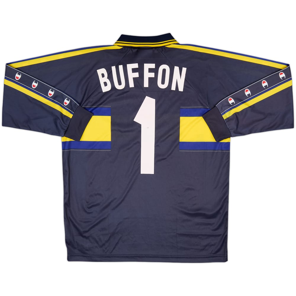 1999-00 Parma Basic Third/GK L/S Shirt Buffon #1 - 7/10 - (XL.Boys)