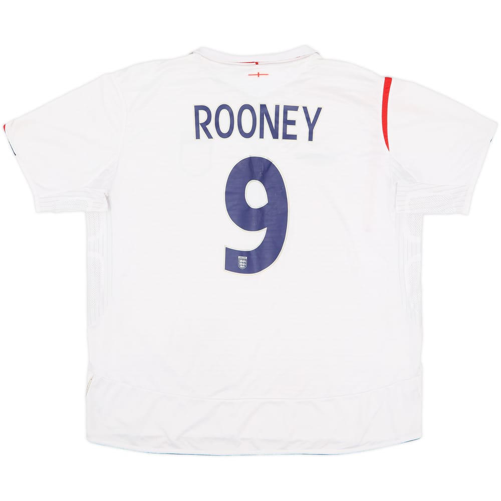 2005-07 England Home Shirt Rooney #9 - 5/10 - (XXL)