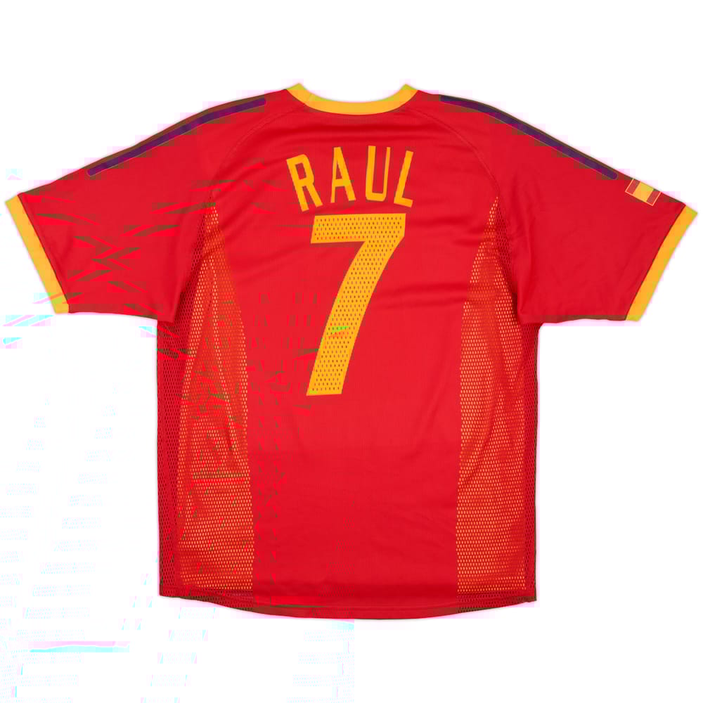 2002-04 Spain Player Issue Home Shirt Raul #7 - 8/10 - (M)