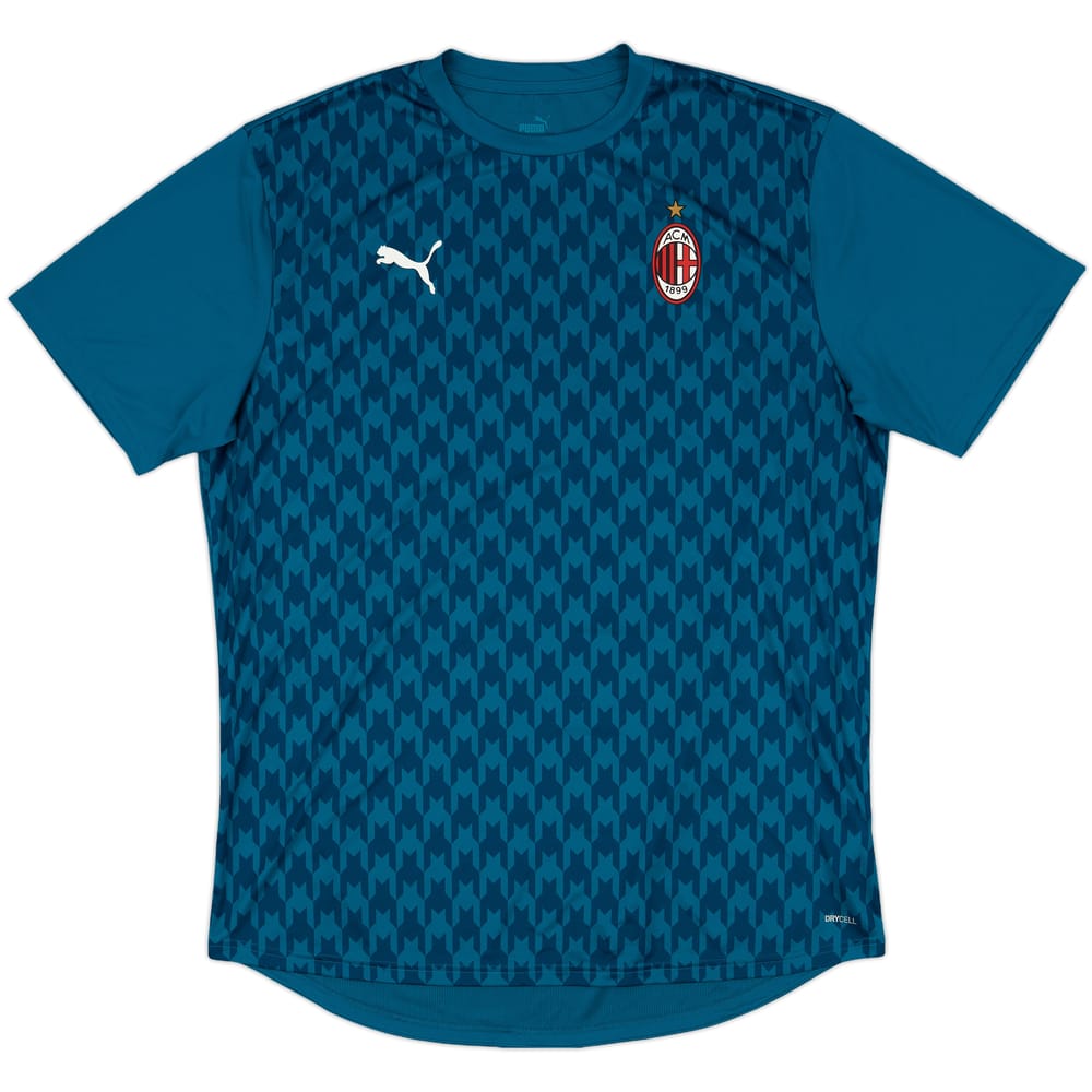 2020-21 AC Milan Puma Pre-Match Training Shirt - 9/10 - (XXL)