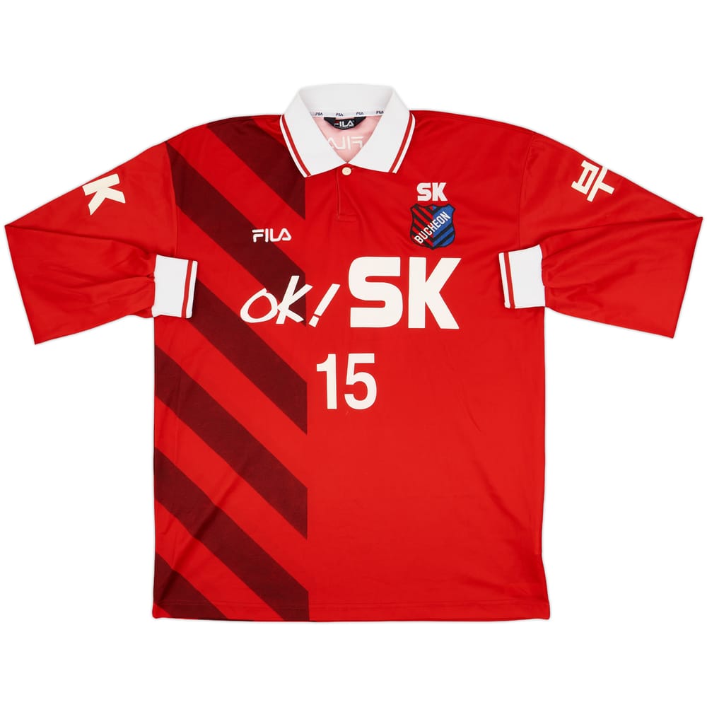 2001 Bucheon SK Home L/S Shirt #15 - 8/10 - (XL)