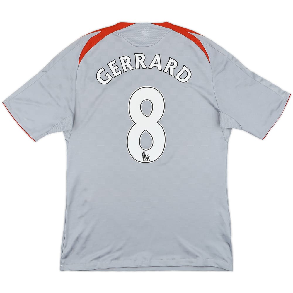 2008-09 Liverpool Away Shirt Gerrard #8 - 7/10 - (M)