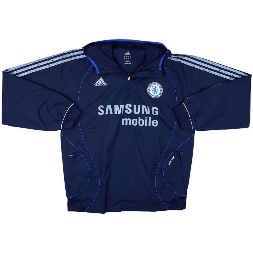 2006-07 Chelsea adidas 1/4 Zip Hooded Drill Top - 4/10 - (L)