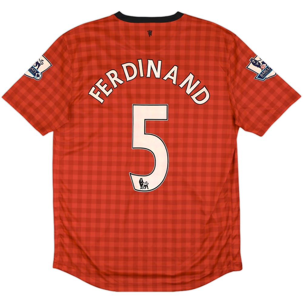 2012-13 Manchester United Home Shirt Ferdinand #5 - 4/10 - (L)