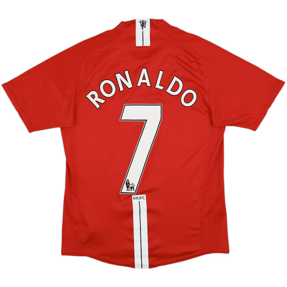 2007-09 Manchester United Home Shirt Ronaldo #7 - 7/10 - (S)