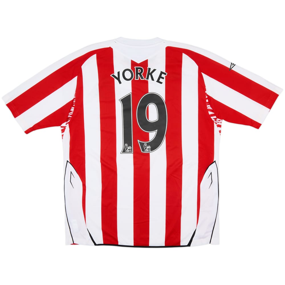 2007-08 Sunderland Home Shirt Yorke #19 - 5/10 - (XL)