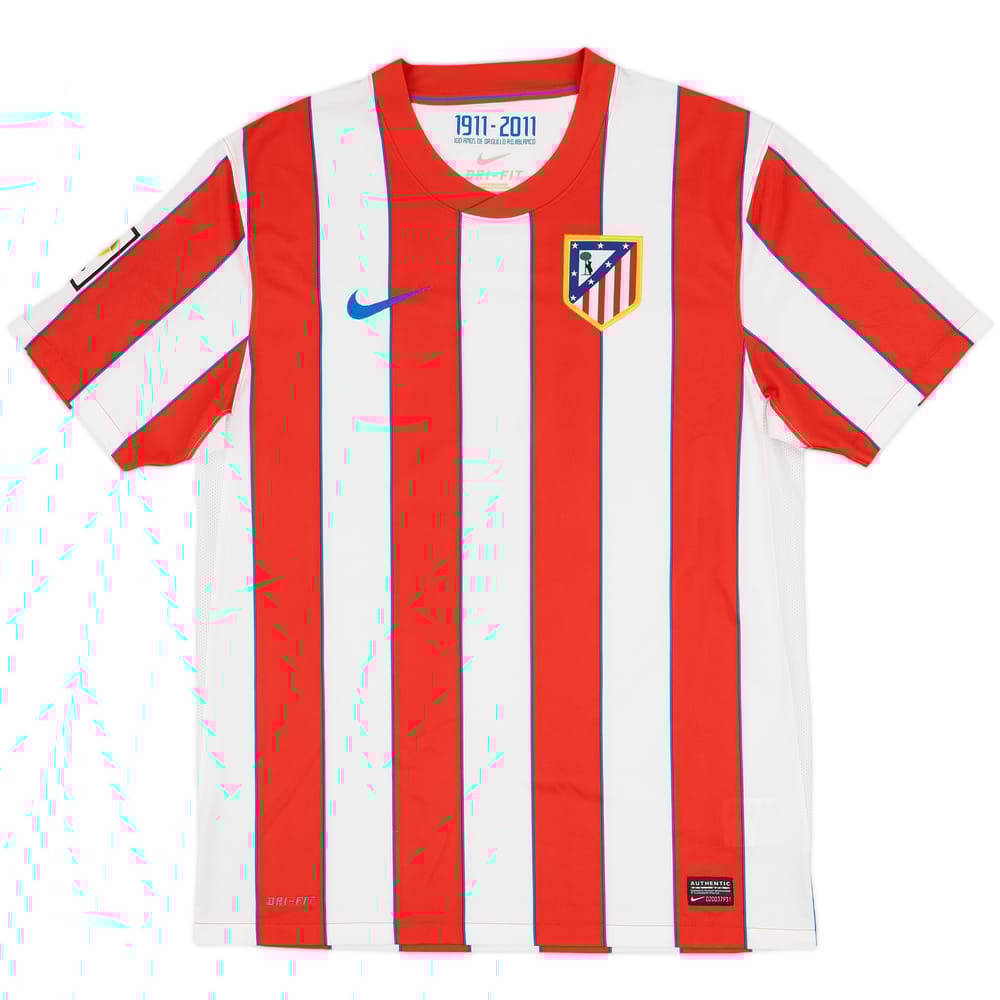 2011-12 Atletico Madrid Home Shirt - 9/10 - (M)