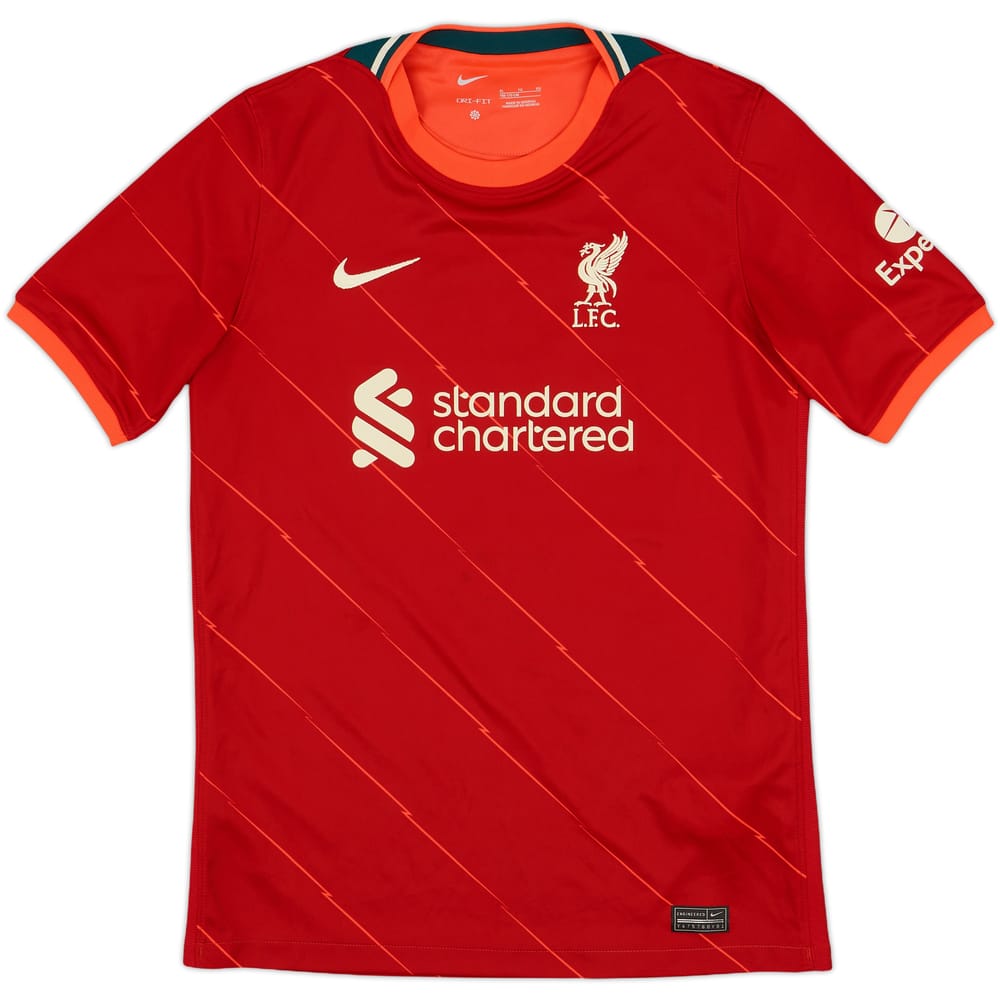 2021-22 Liverpool Home Shirt - 10/10 - (XL.Boys)