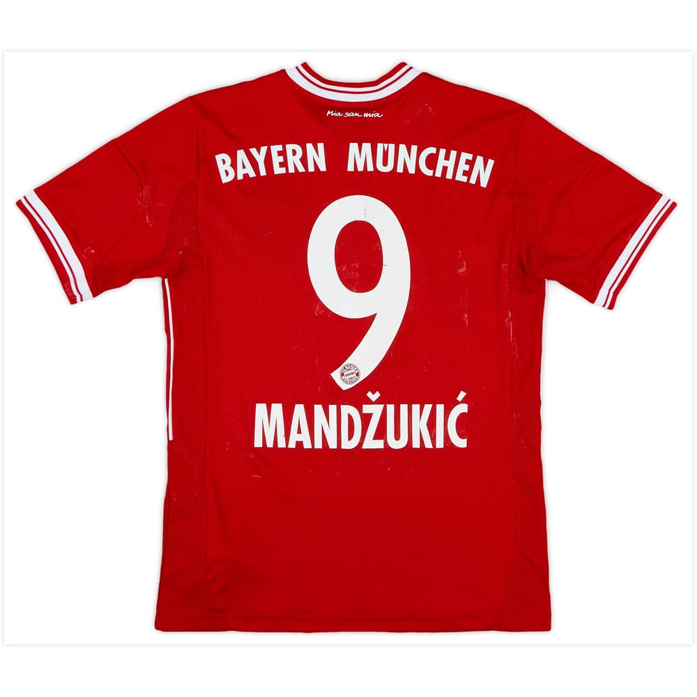2013-14 Bayern Munich Home Shirt Mandzukic #9 - 5/10 - (L.Boys)
