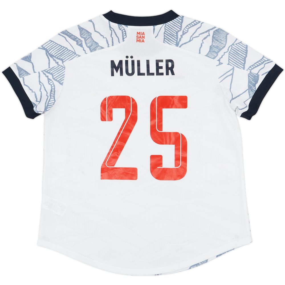 2021-22 Bayern Munich Third Shirt Muller #25 - 8/10 - (Women's XL)