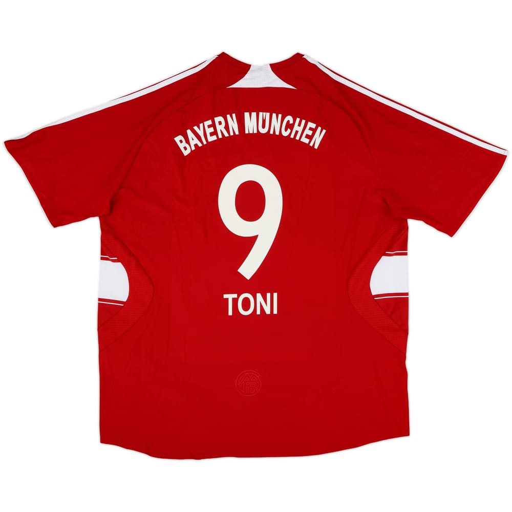 2007-08 Bayern Munich Home Shirt Toni #9 - 9/10 - (XXL)