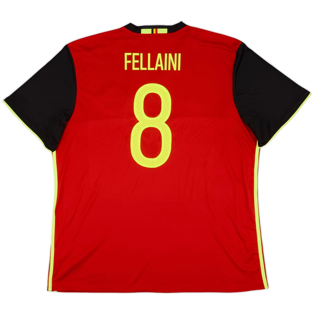 2016-17 Belgium Home Shirt Fellaini #8 - 9/10 - (XXL)