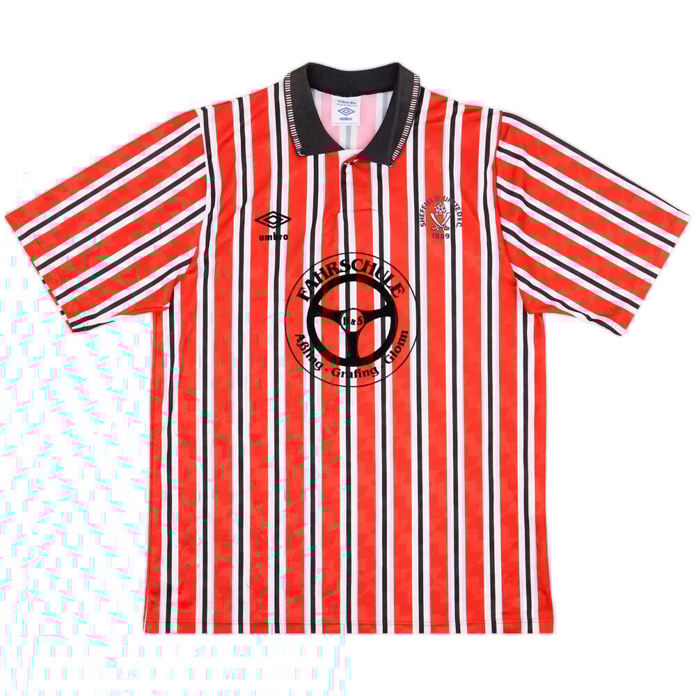 1990-92 Sheffield United Home Shirt #2 - 9/10 - (M)
