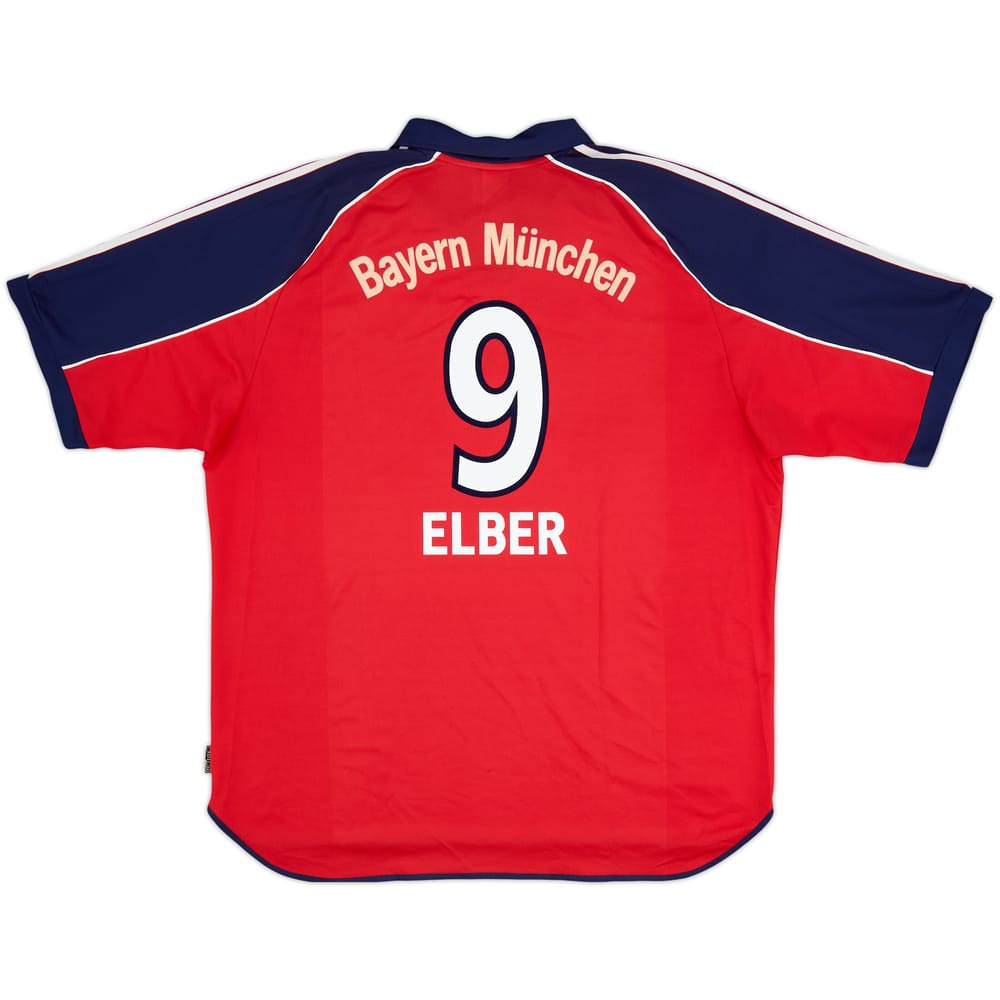 1999-01 Bayern Munich Home Shirt Elber #9 - 8/10 - (XXL)
