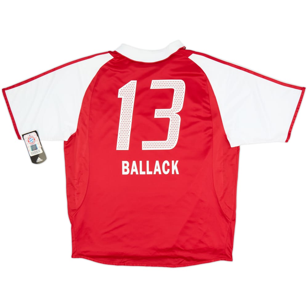 Camiseta de local versión jugador del Bayern Munich 2004-05 Ballack #13 (XL)