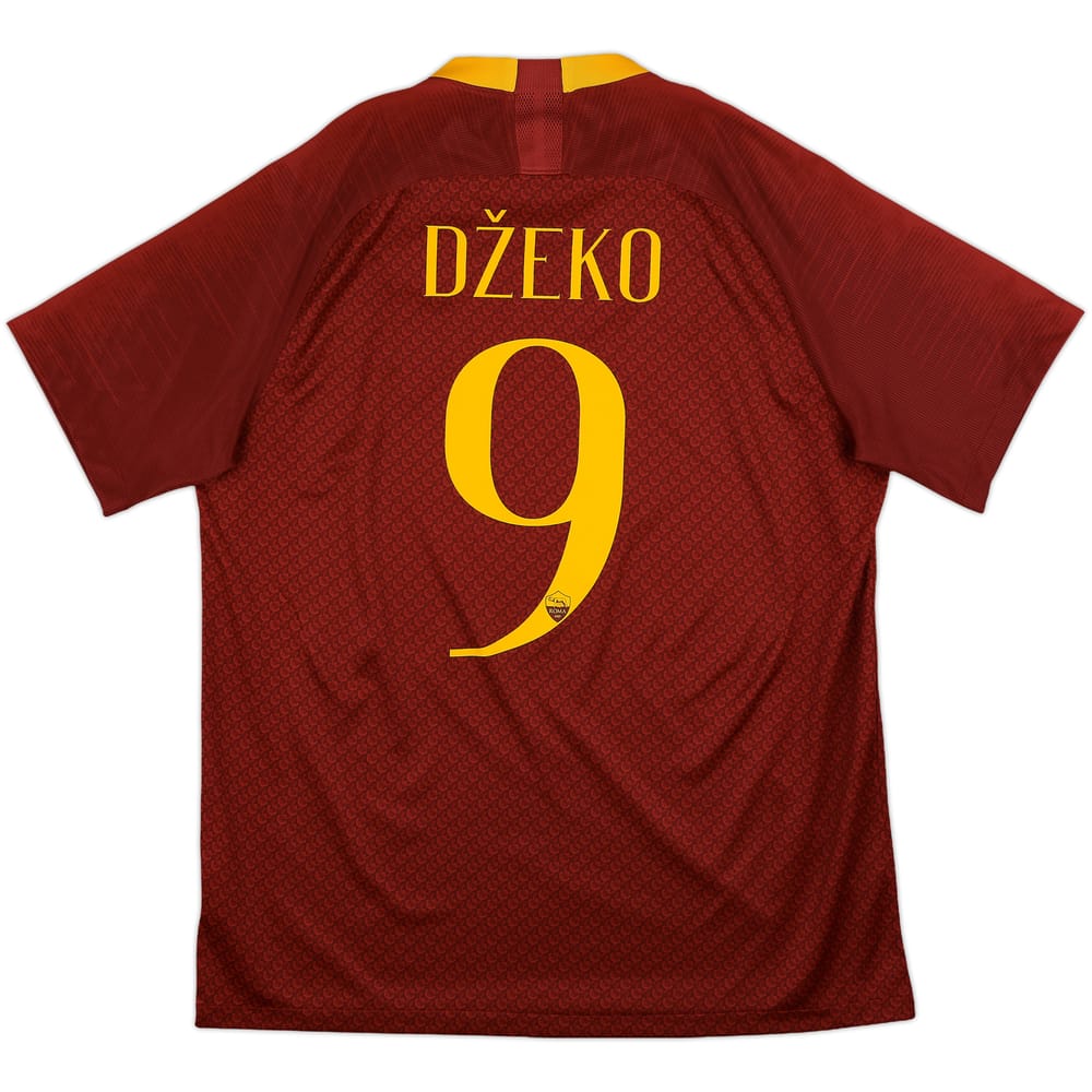 2018-19 Roma Home Shirt Dzeko #9 - 10/10 - (L)