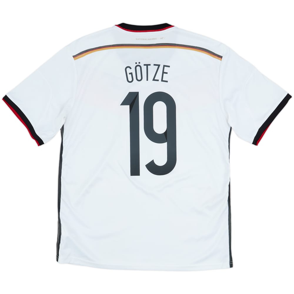 2014-15 Germany Home Shirt Gotze #19 - 5/10 - (L)