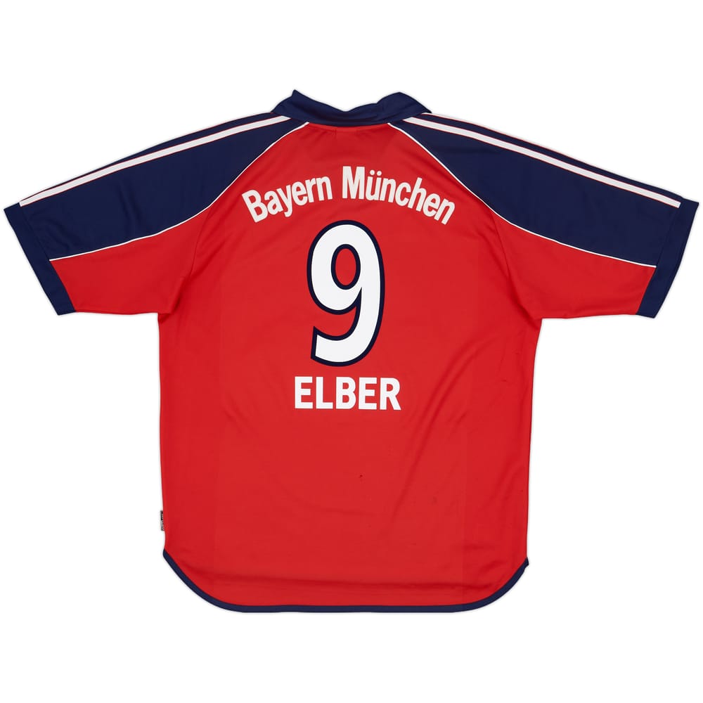 1999-01 Bayern Munich Home Shirt Elber #9 - 6/10 - (L)