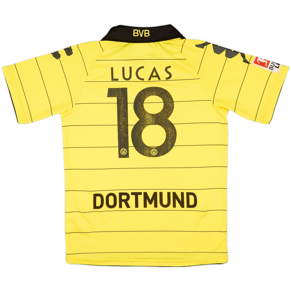 2010-11 Borussia Dortmund Home Shirt Lucas #18 - 4/10 - (L.Boys)