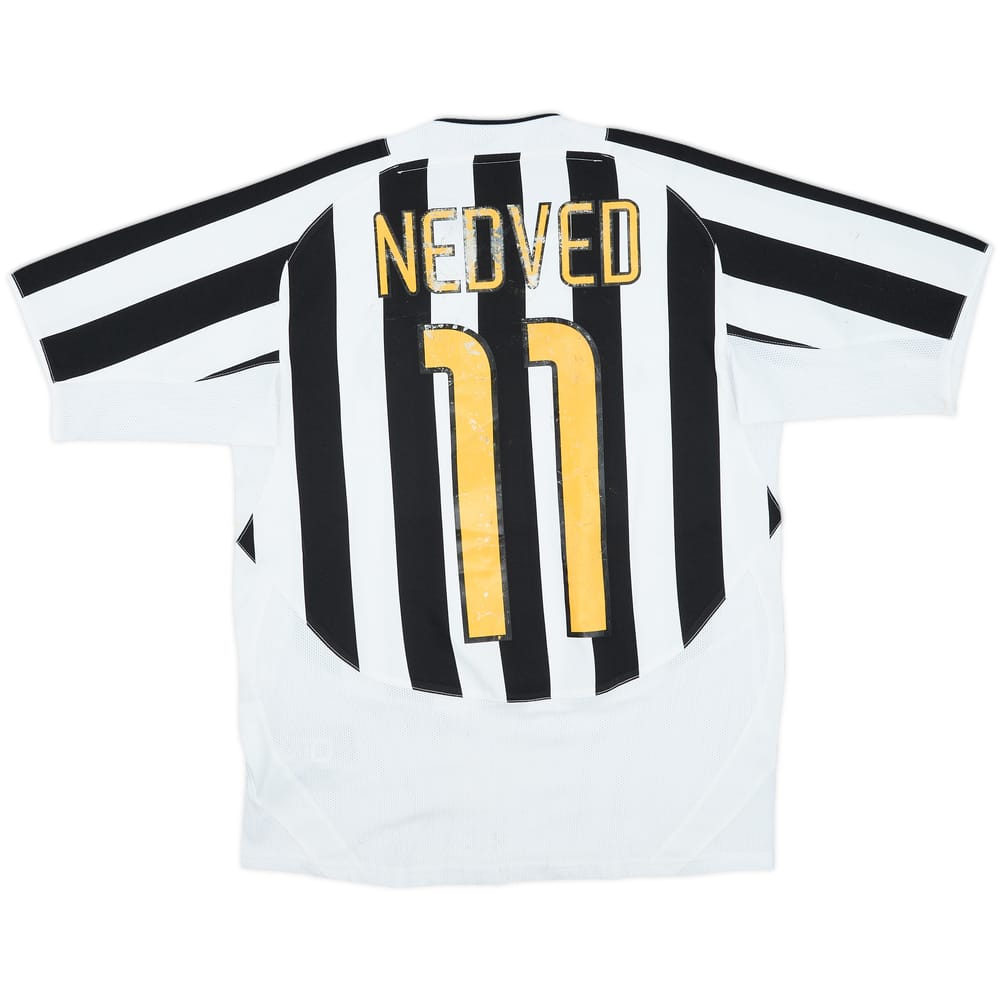 2003-04 Juventus Home Shirt Nedved #11 - 4/10 - (XL.Boys)