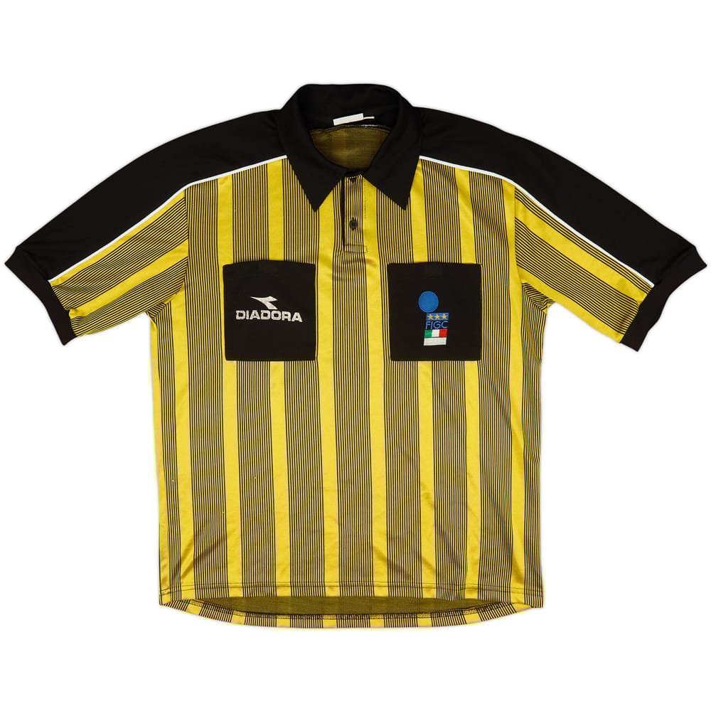 1999-00 Italy FIGC Diadora Referee Shirt - 6/10 - (L)