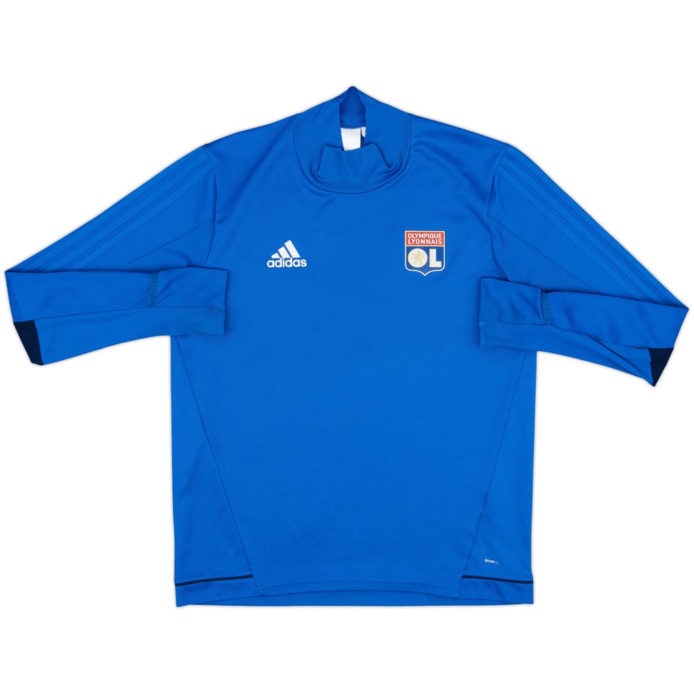 2017-18 Olympique Lyon adidas Drill Top - 6/10 - (L)
