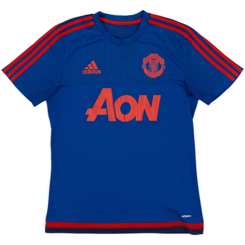 2015-16 Manchester United adizero Training Shirt - 9/10 - (S)