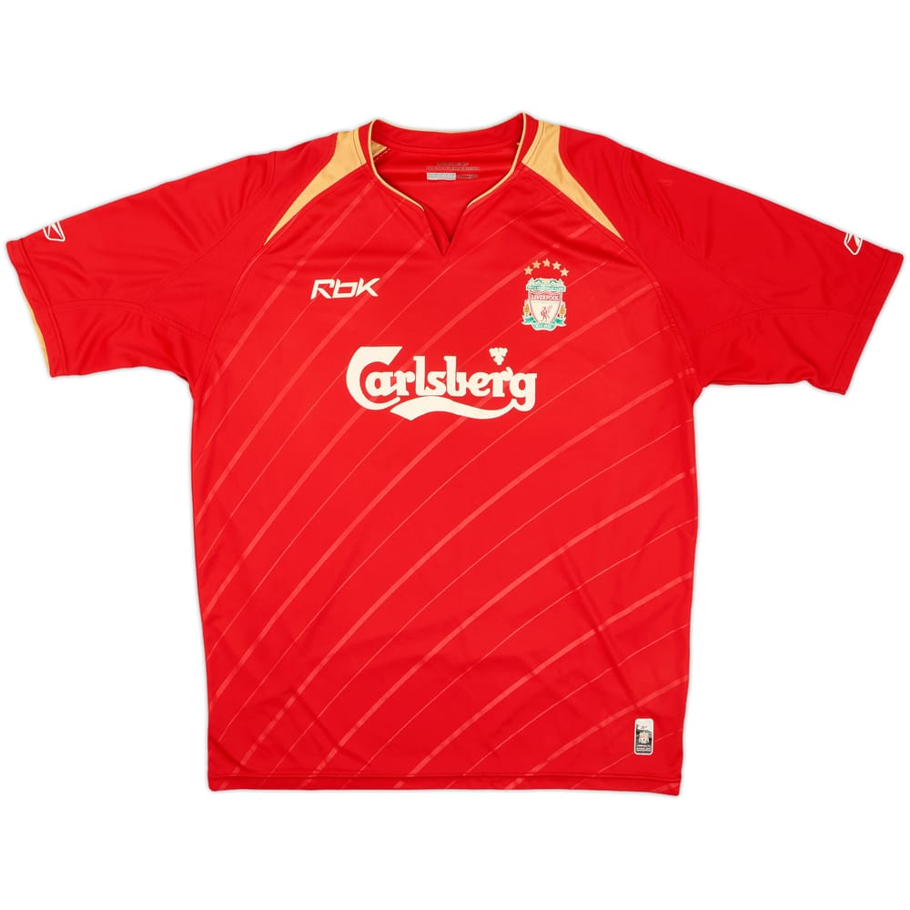2005-06 Liverpool CL Home Shirt - 5/10 - (L)
