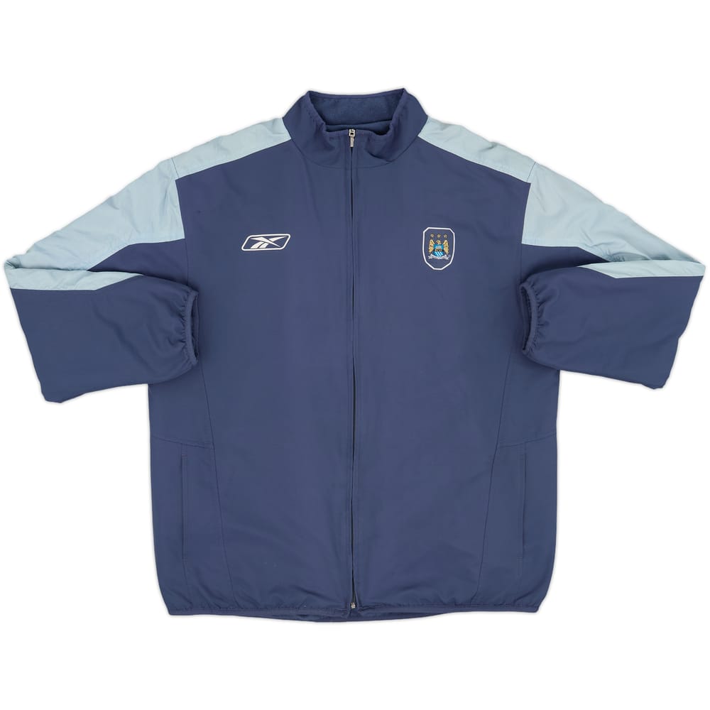 2004-05 Manchester City Reebok Reversible Fleece Jacket - 7/10 - (XL)