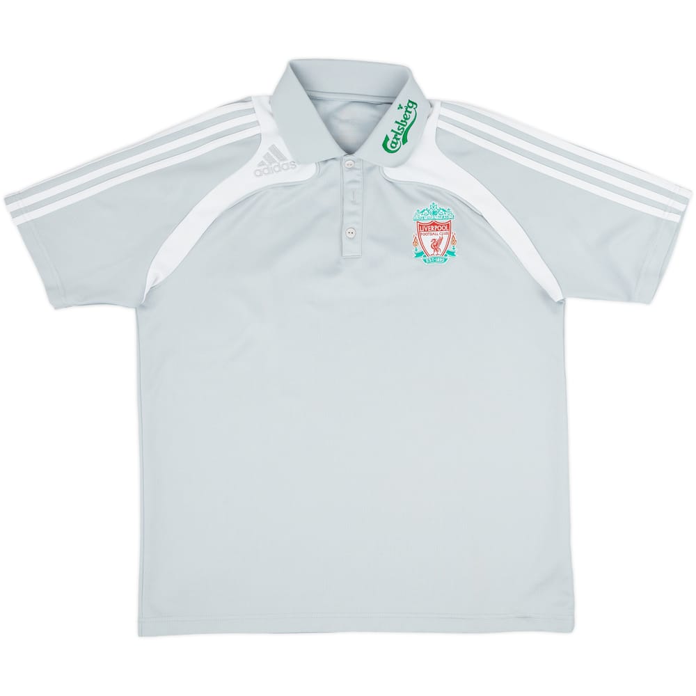 2008-09 Liverpool adidas Polo Shirt - 8/10 - (L)